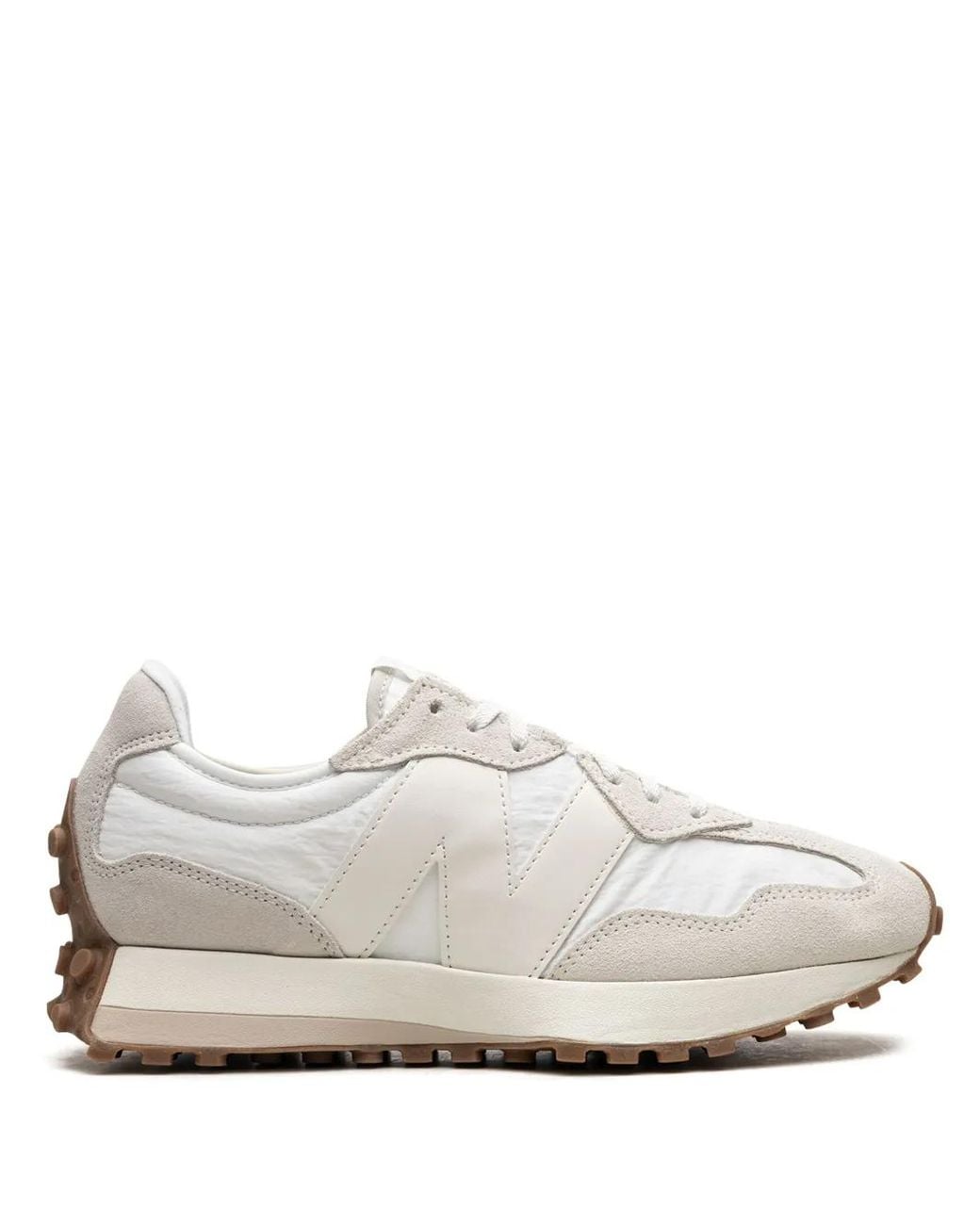 New Balance White 327 Gum" Sneakers