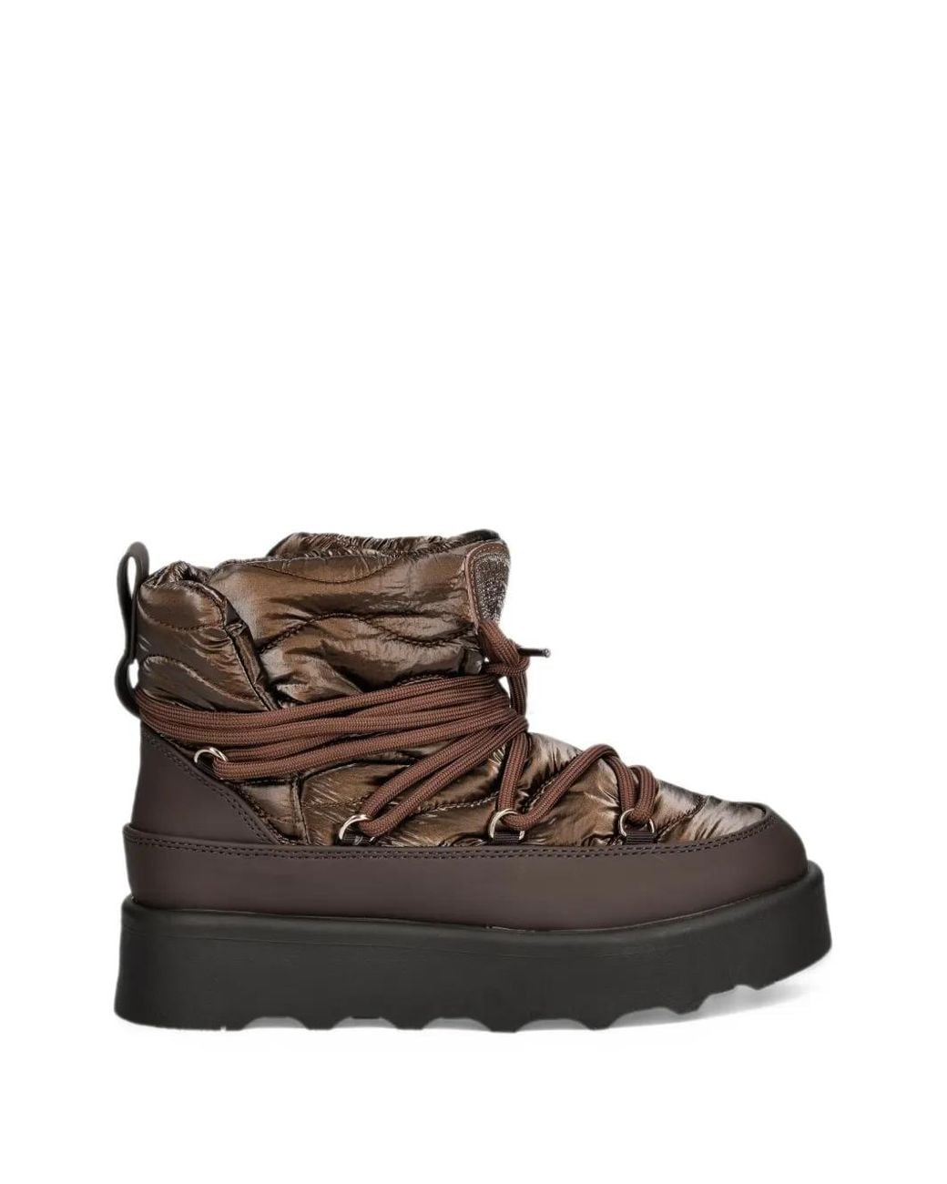 Blauer Brown Doyle 01 Quilted Lace-Up Ankle Boots