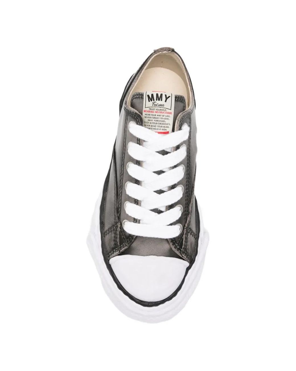 Maison Mihara Yasuhiro White Peterson23 Original Sole Leather Effect Low-Top Sneaker for men