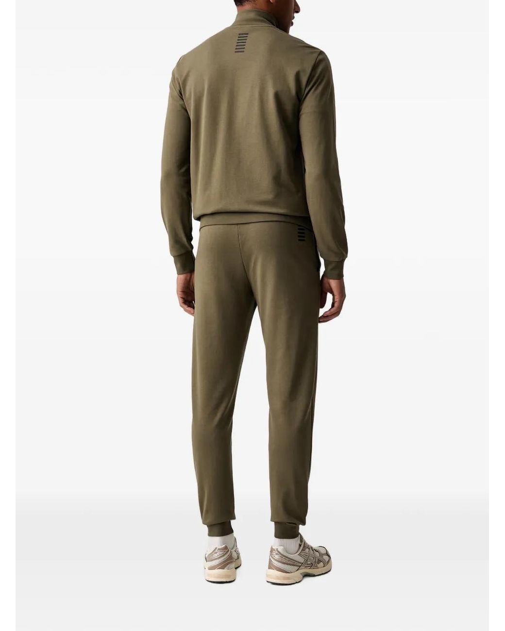 EA7 Green Logo-Print Tracksuit for men