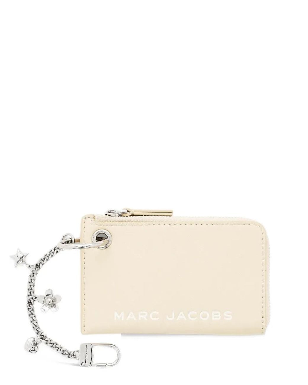 Marc Jacobs Natural Top-Zip Charm Wallet
