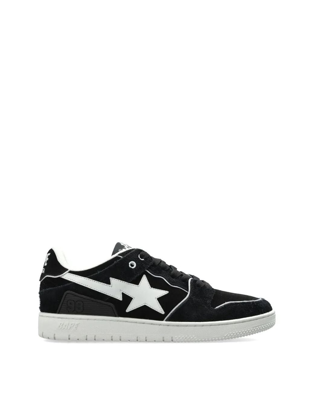 A Bathing Ape Black Sk8 Sta #2 M2 Star-Patch Sneakers for men
