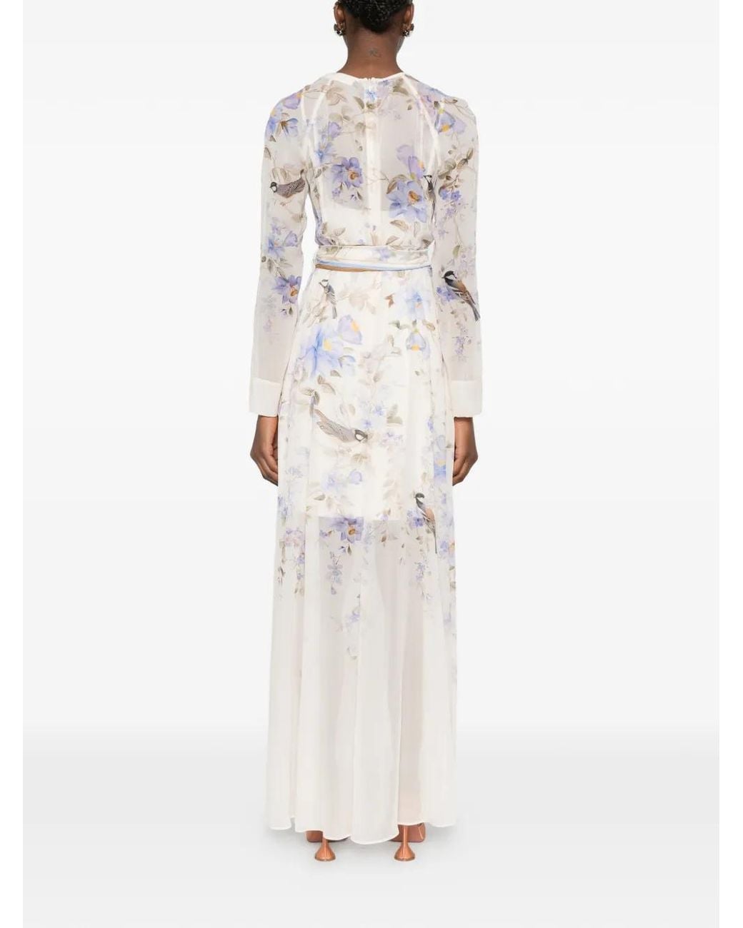 Zimmermann White "Luna Sheath" Long Dress