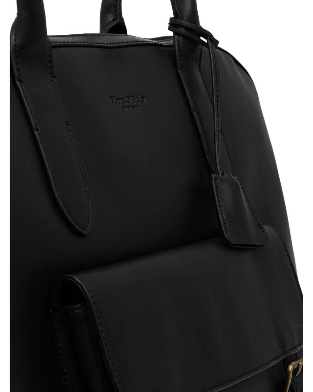 Marc O' Polo Black Leather Tote Bag