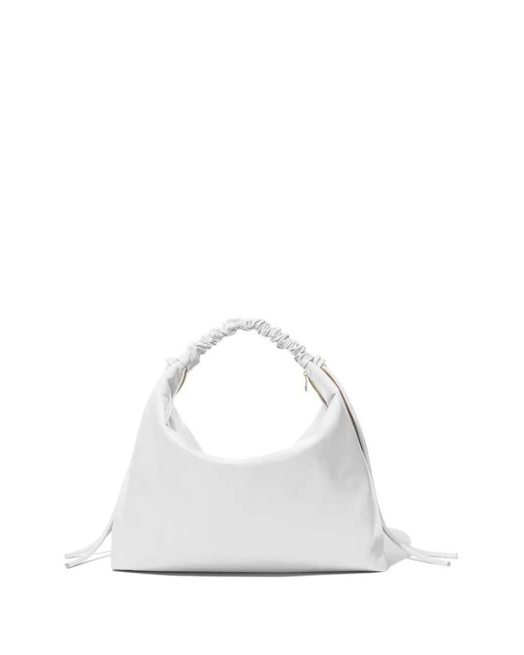 Proenza Schouler White Large Drawstring Leather Shoulder Bag