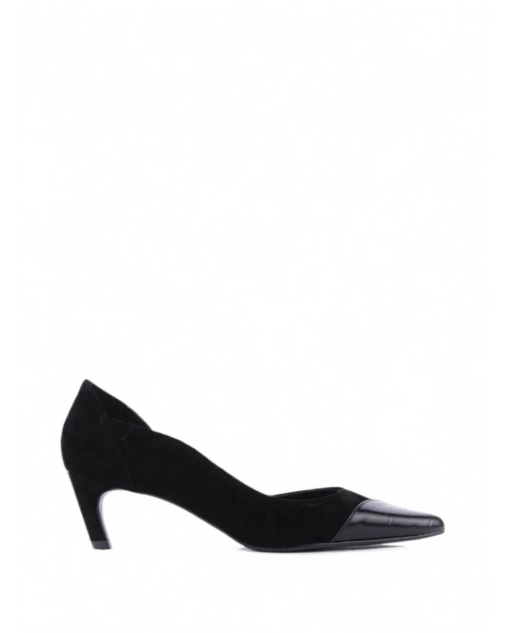 Lola Cruz Black Elle Pointed-Toe Pumps