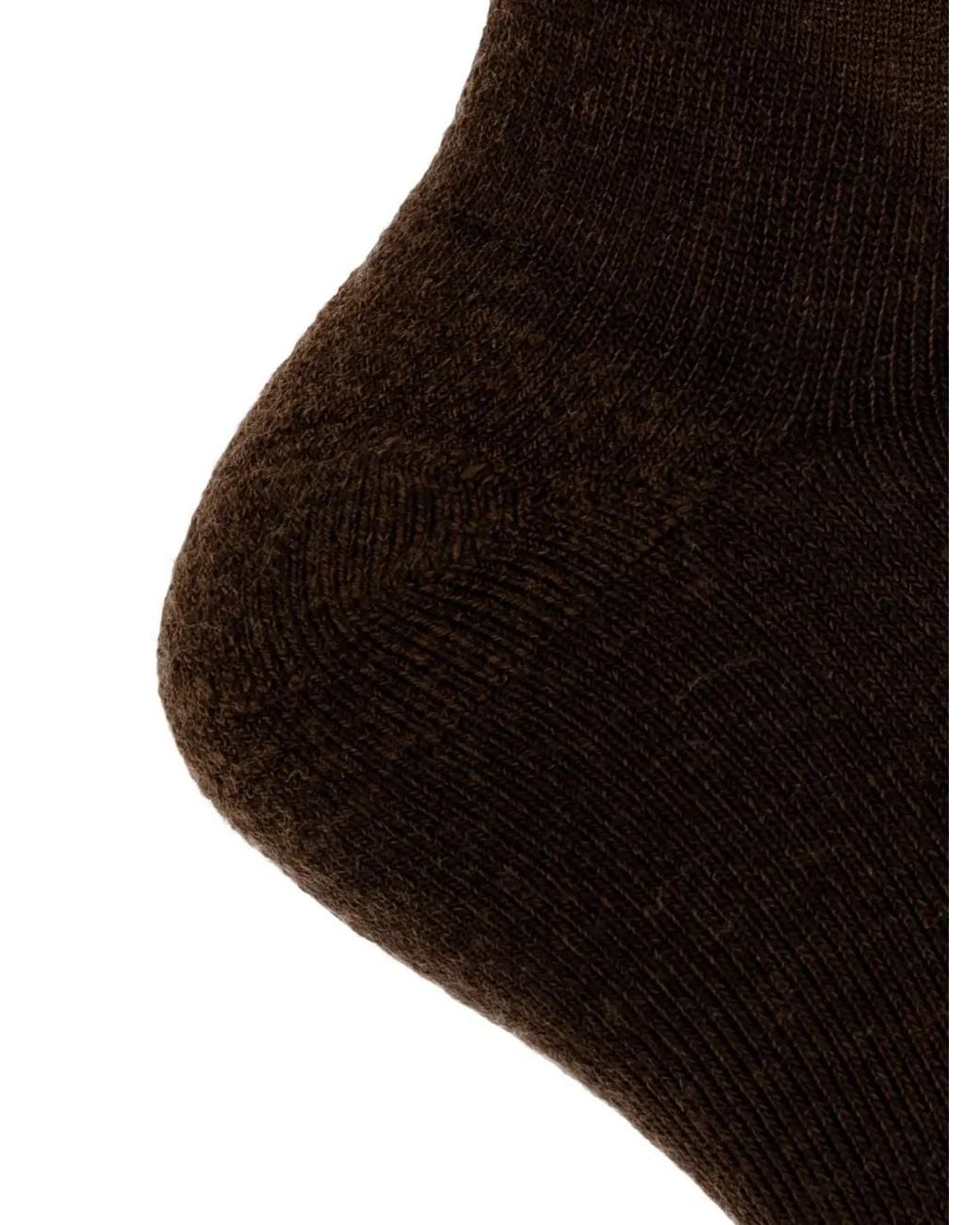 Satisfy White Ribbed Wool-Blend Socks for men