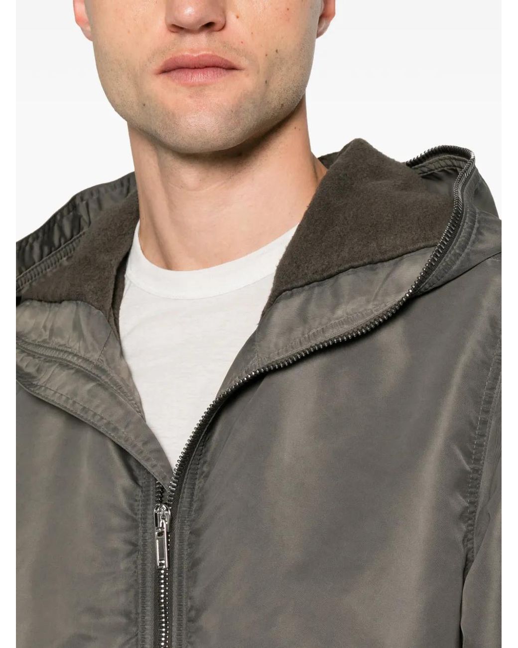 Rick Owens Jack Met Capuchon in het Gray voor heren