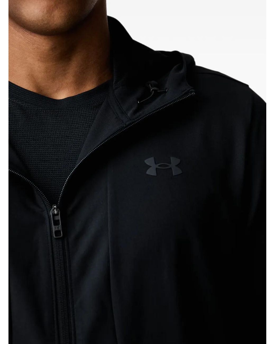 Under Armour Black Hoodie Unstoppable À Logo Imprimé for men