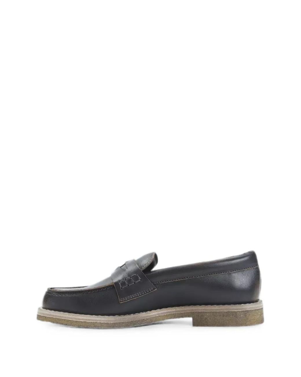 Golden Goose Deluxe Brand Gray Logo-Detail Loafers