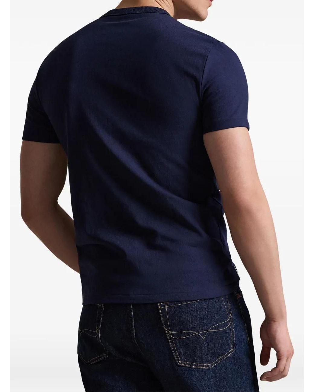 Polo Ralph Lauren Blue Crew-Neck Short-Sleeve T-Shirt for men