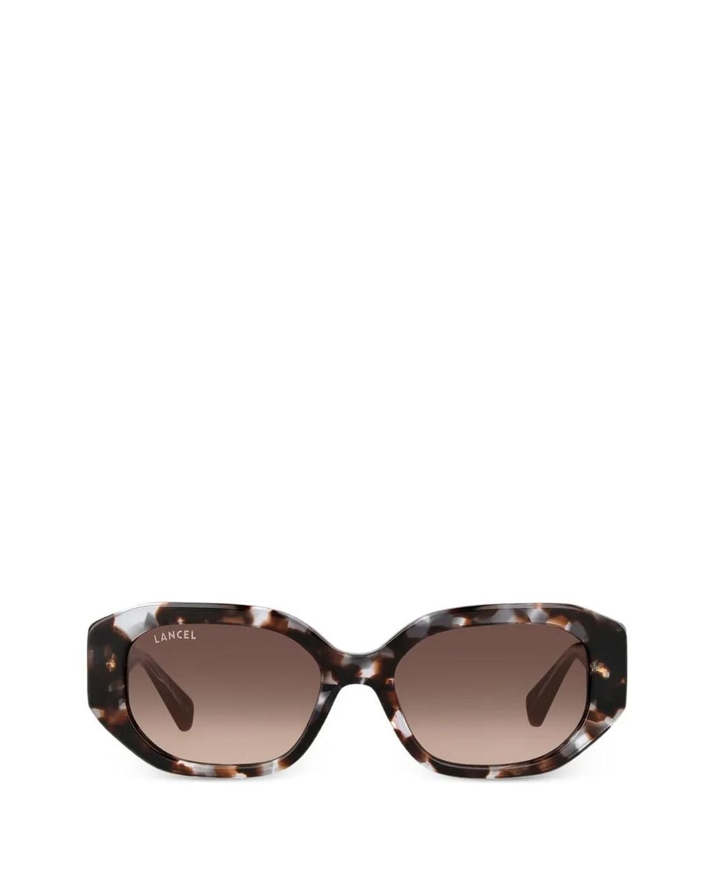 Lancel Gray Lunettes De Soleil Cassie À Monture Géométrique