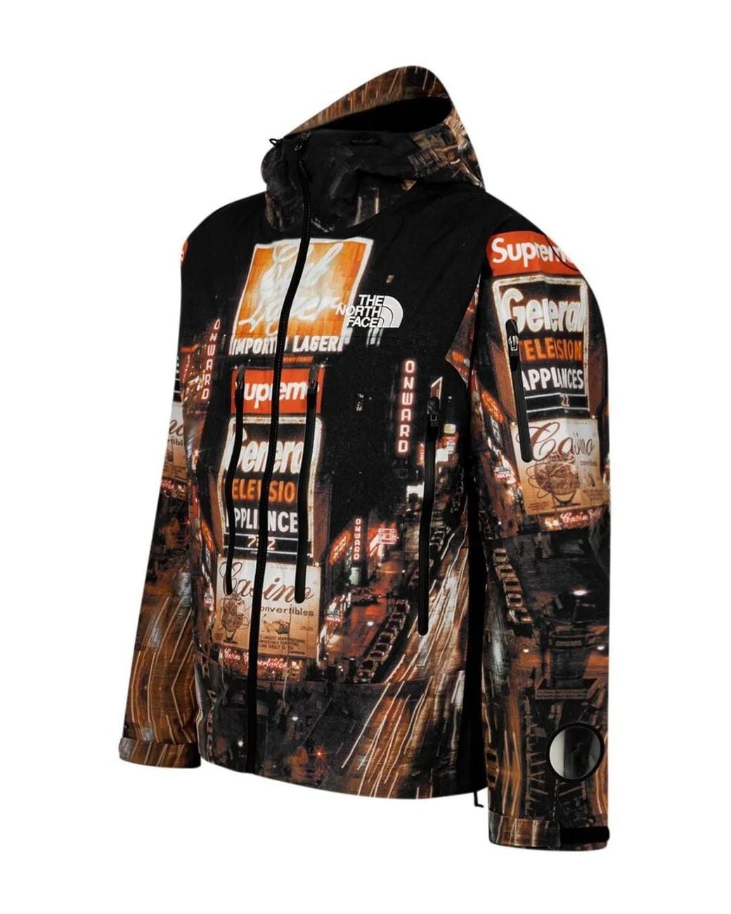 Supreme Black X The North Facetaped Seam Shell Jacket