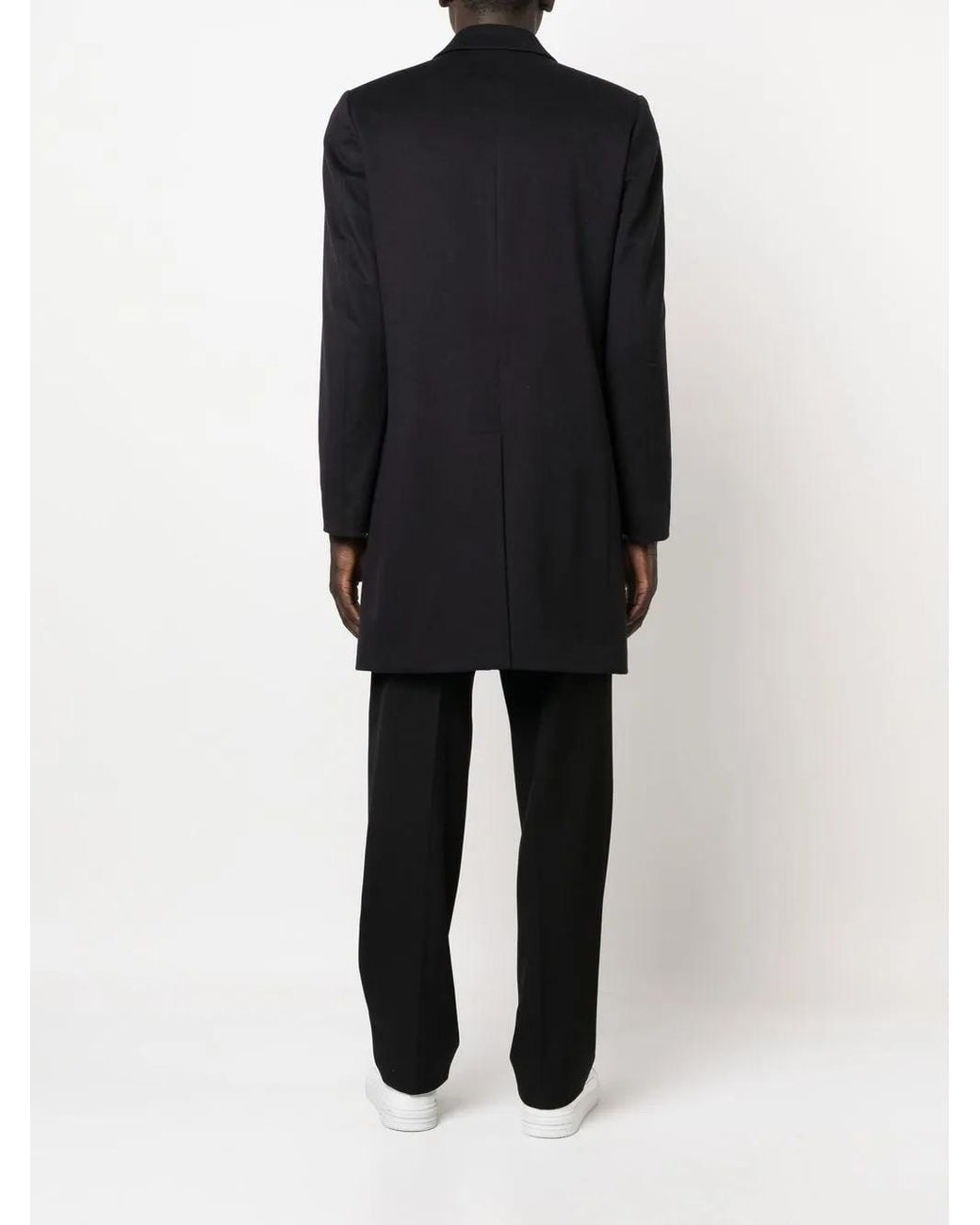 Paul Smith Black Wool Coat for men