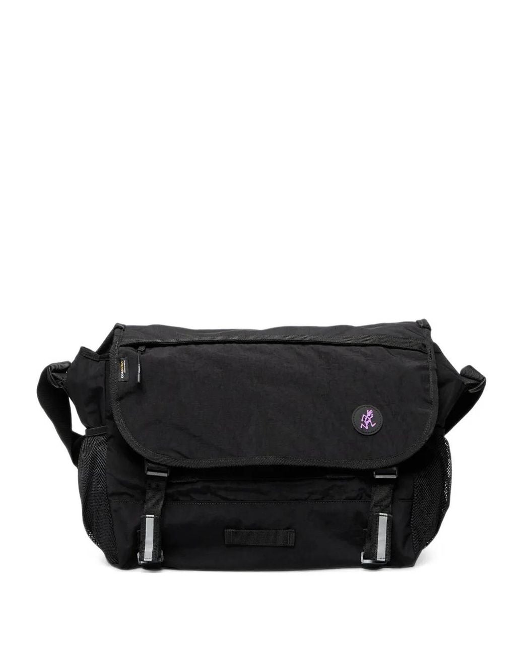 Gramicci Black Logo-Patch Messenger Bag
