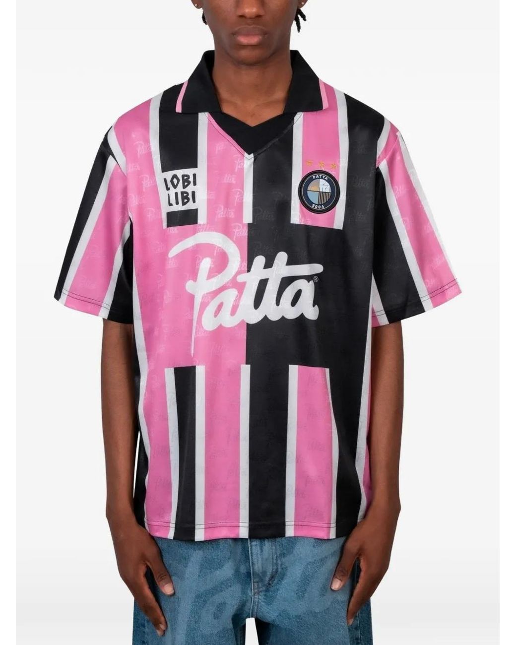 PATTA Red Striped T-Shirt for men