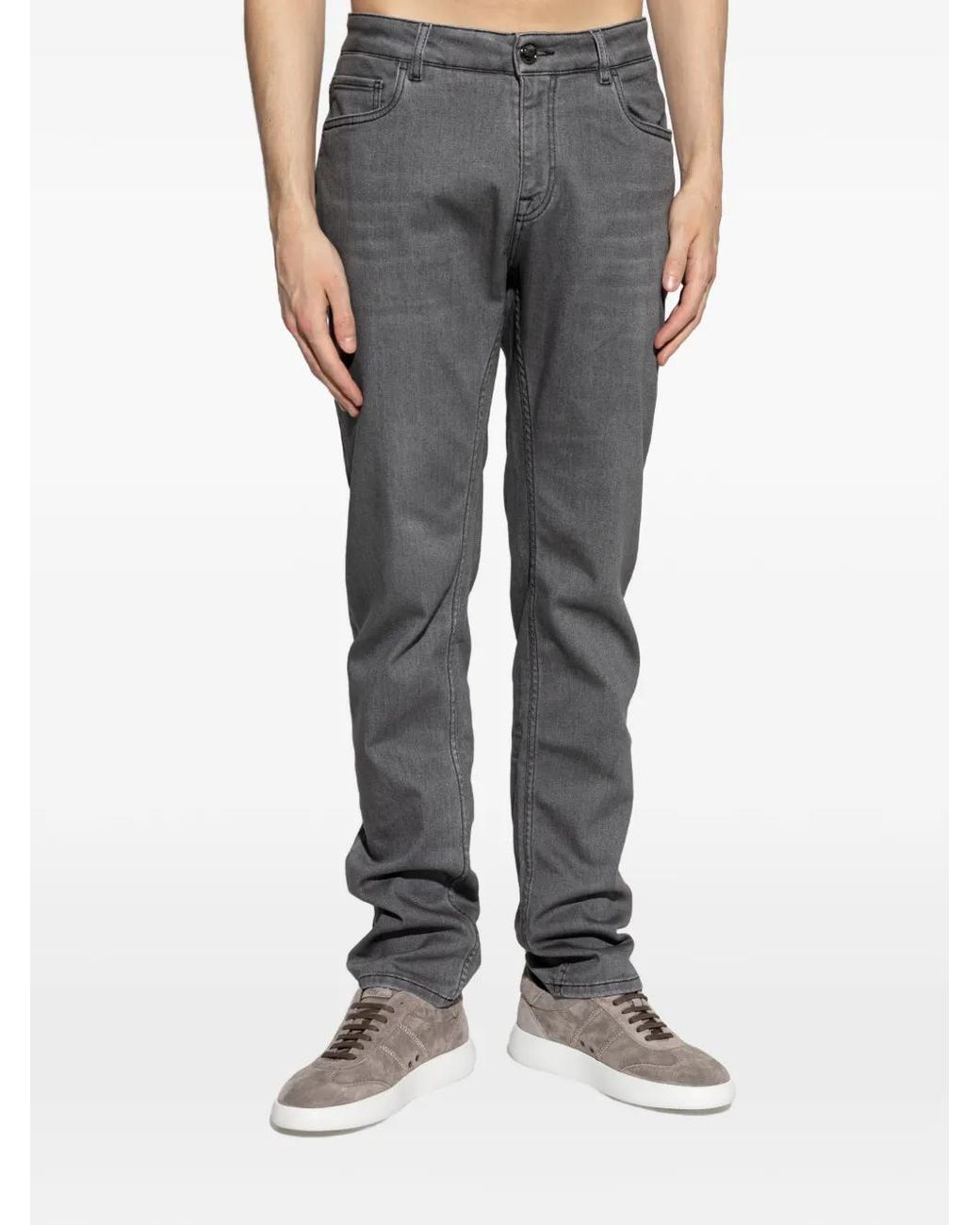 Etro Gray Five-Pocket Jeans for men