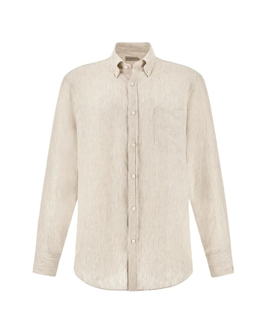Paul & Shark White Chest-Pocket Shirt for men