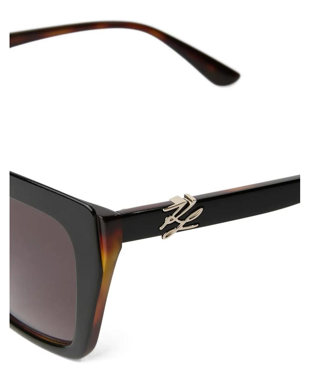 Karl Lagerfeld Gray Autograph Butterfly Sunglasses