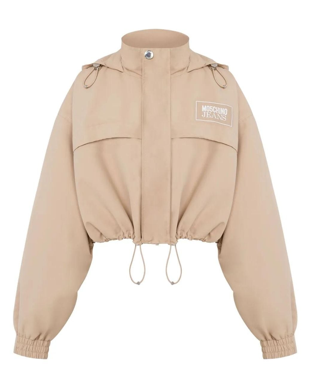 Moschino Cropped Jack Met Capuchon in het Natural