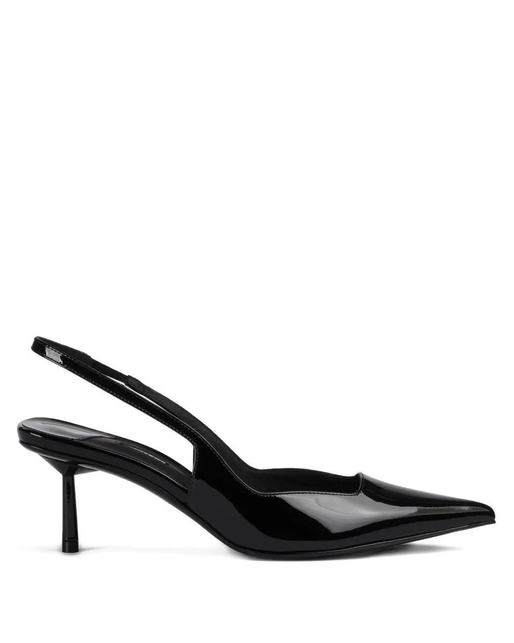 Le Silla Black 70Mm Amelia Slingback Patent-Leather Pumps