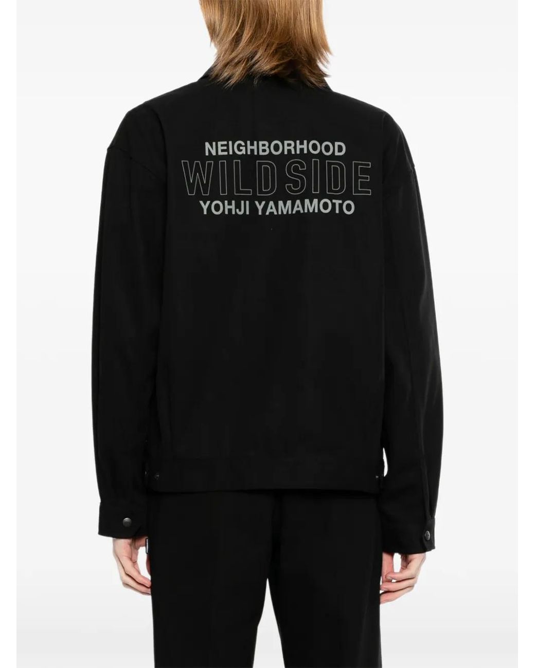 Yohji Yamamoto Black Wildside X Neighborhood Zip Work Jacket for men