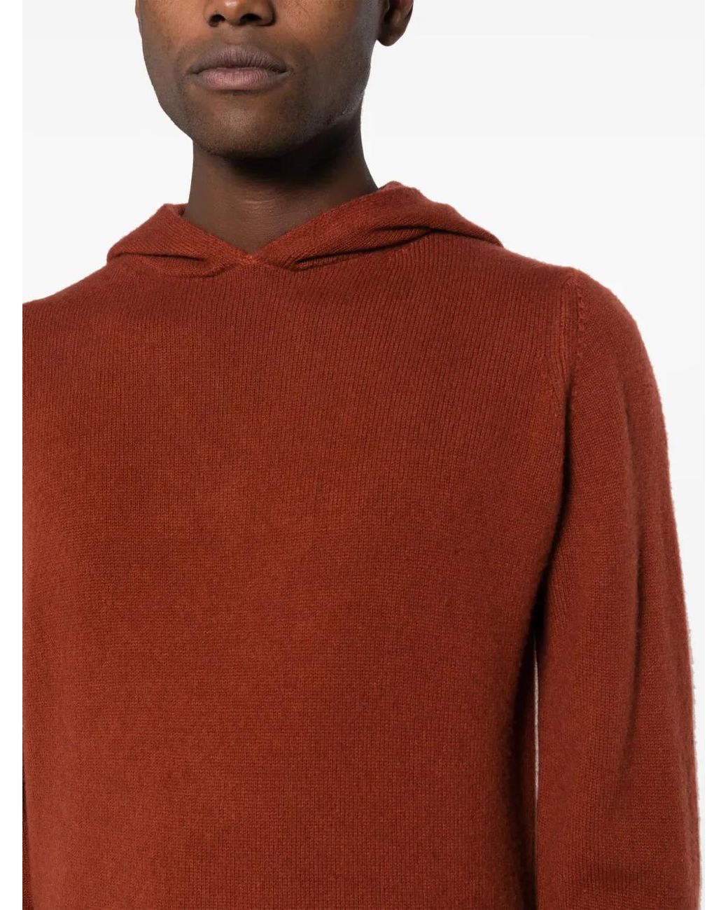 Dell'Oglio Brown Hoodie En Maille for men