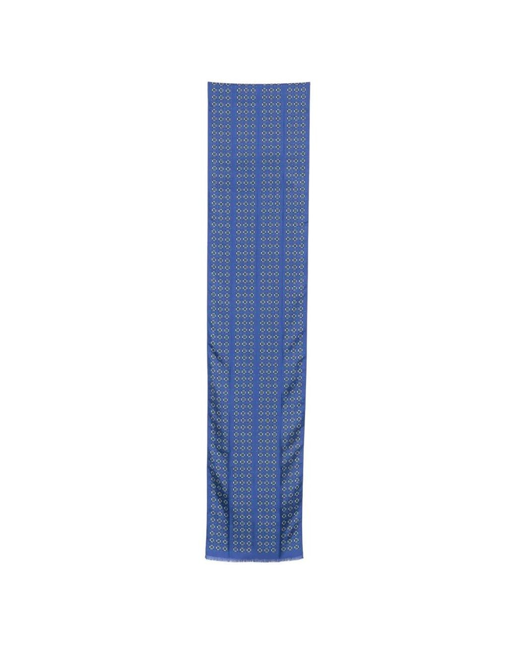Tom Ford Blue Silk Scarf 6X222 for men