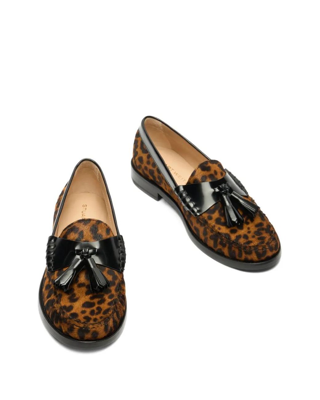 Stuart Weitzman Brown Lottie Loafers