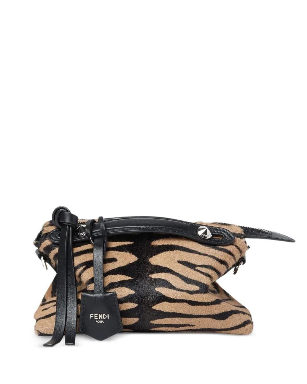 Fendi Black Leather Clutch Bag
