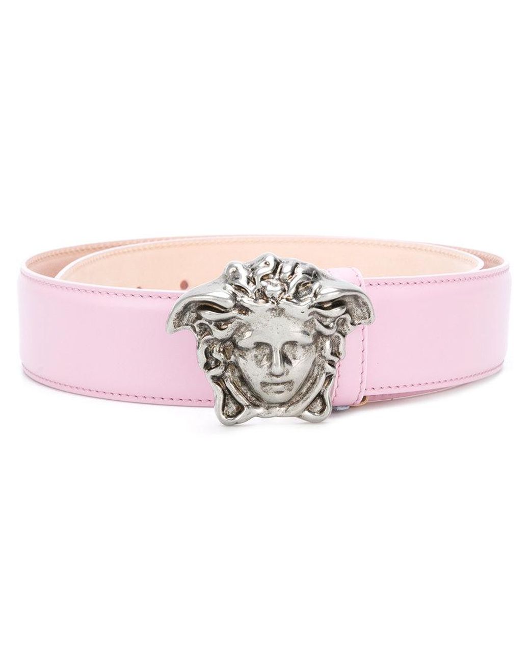 Buy Versace La Medusa Leather Belt - Pink At 30% Off