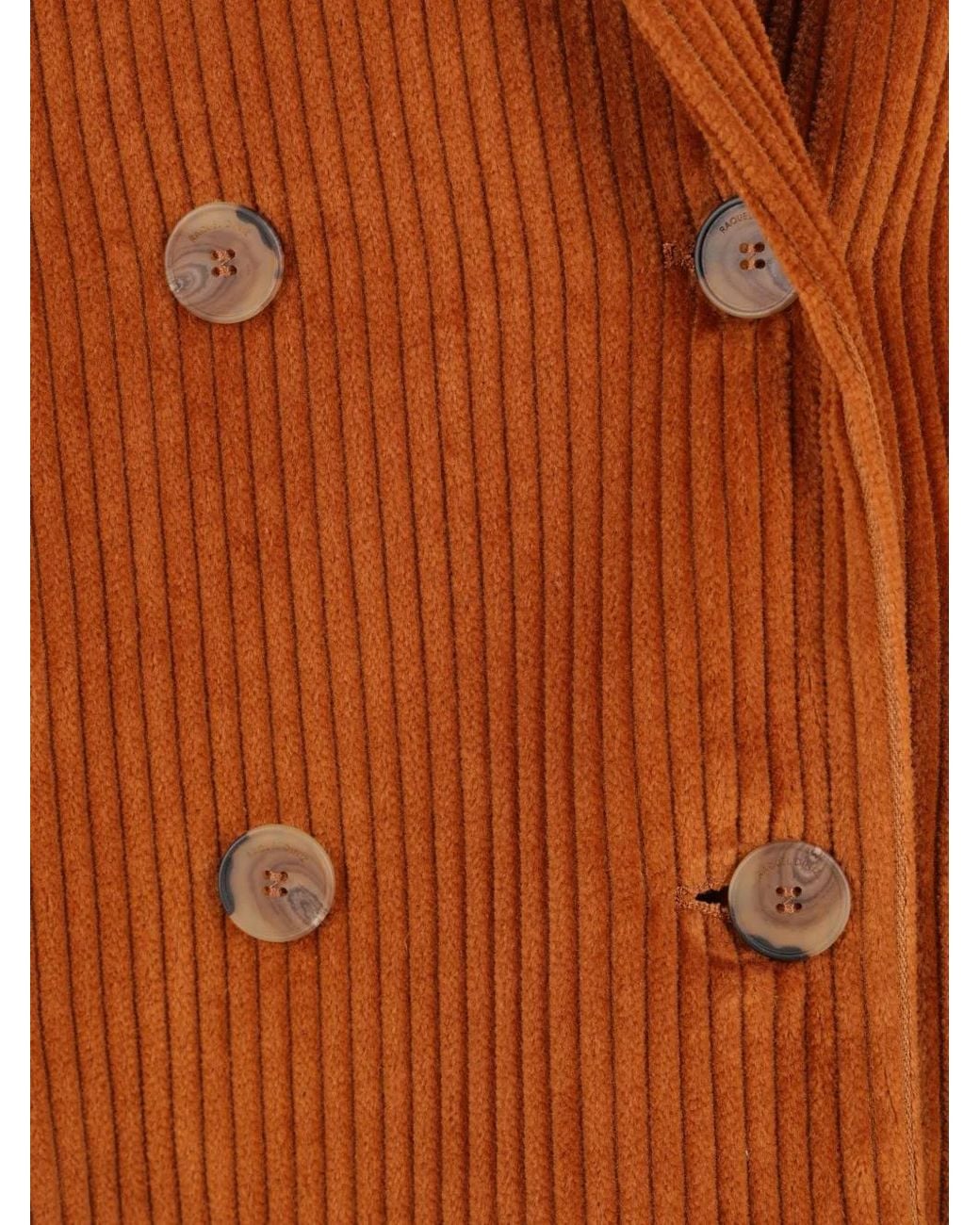 Raquel Diniz Brown Penelope Double-Breasted Corduroy Jacket