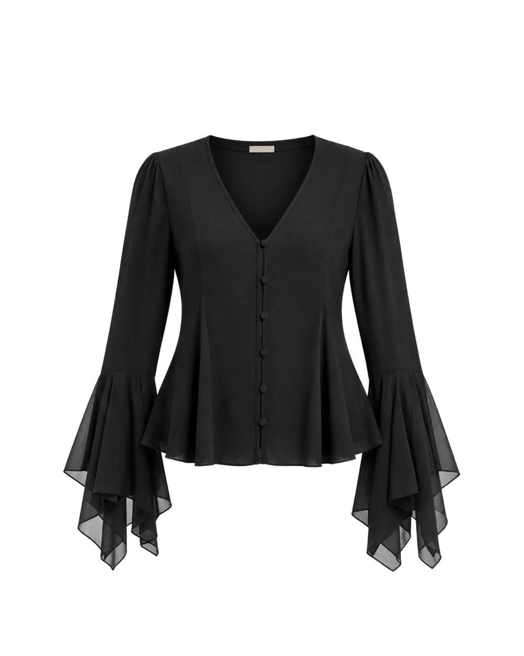 MICHAEL Michael Kors Black Georgette Blouse