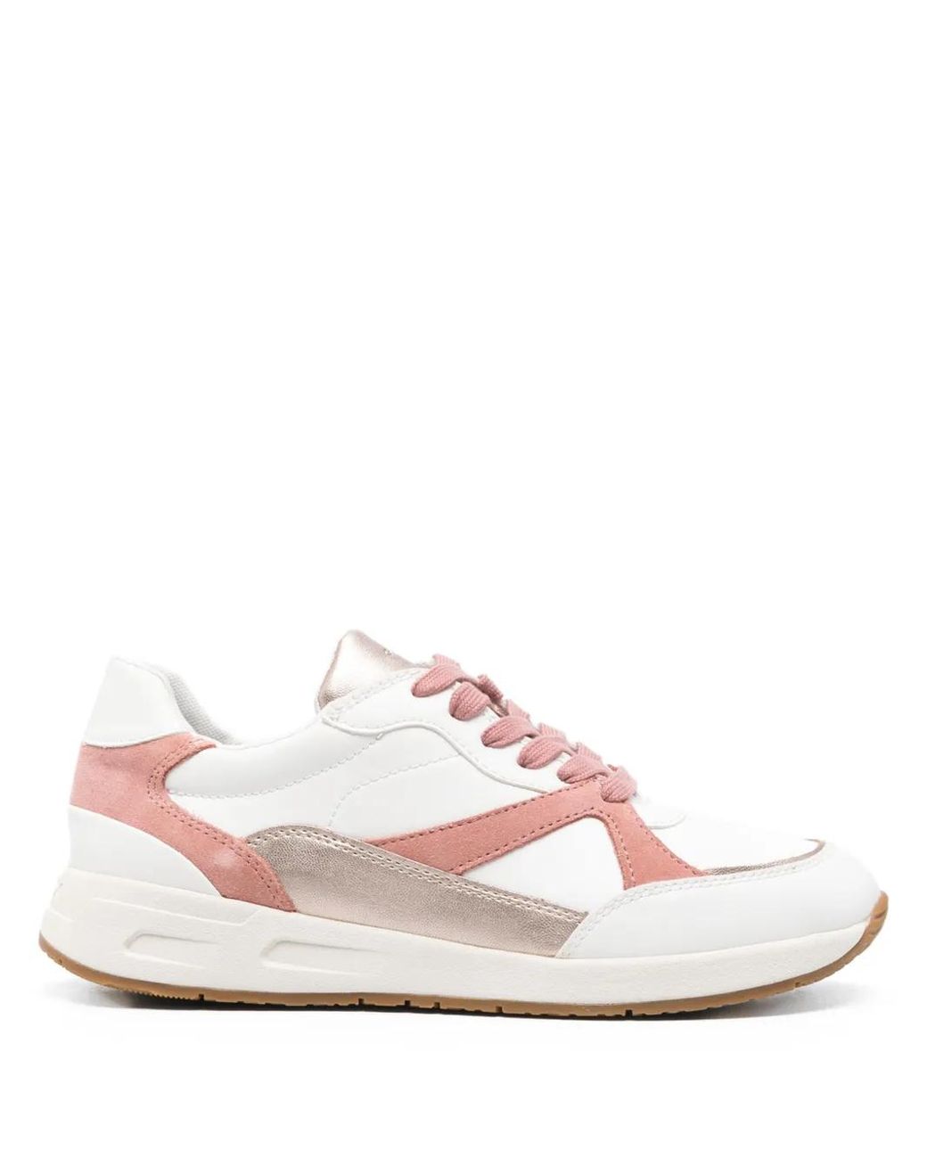 Geox Pink Bulmya Panelled Sneakers