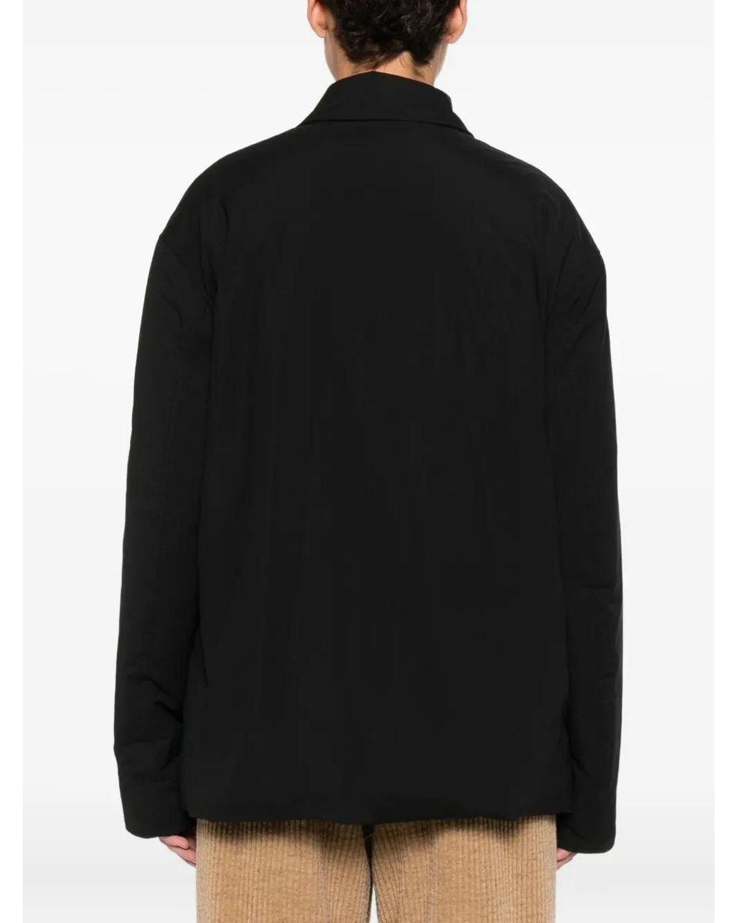 The Row Black Evadne Buttoned Jacket