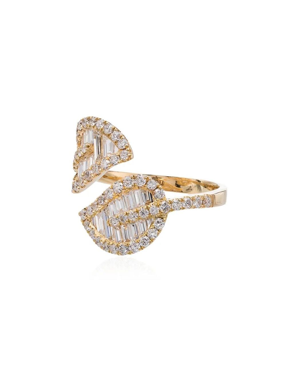 Anita Ko White Medium Leaf Diamond Ring