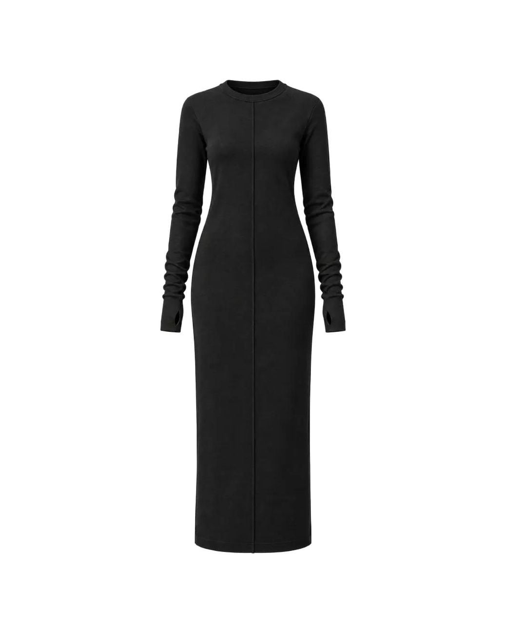 Thom Krom Black W D 70 Thumb-Slot Long Dress