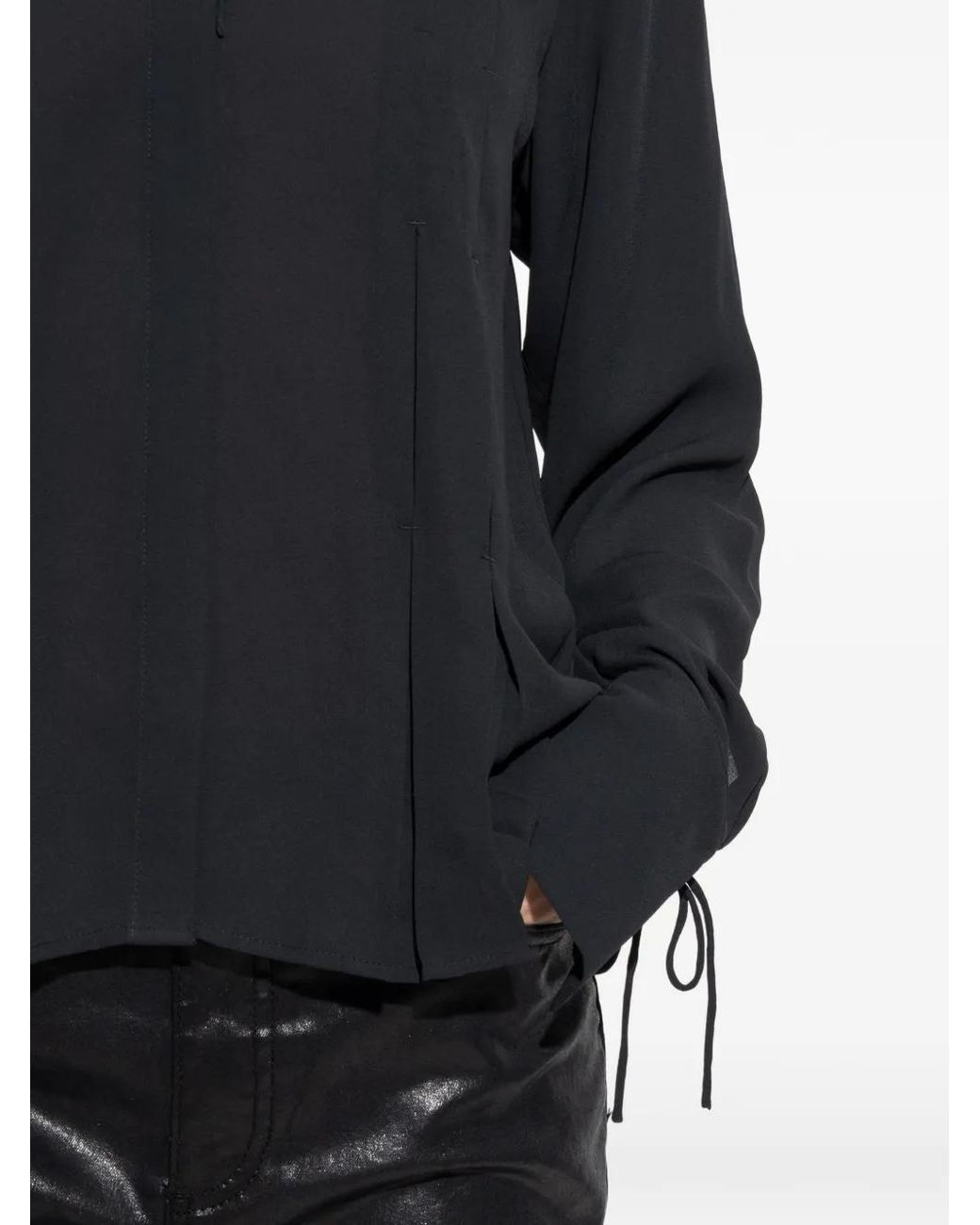 Rag & Bone Blue Arden Pleated Blouse