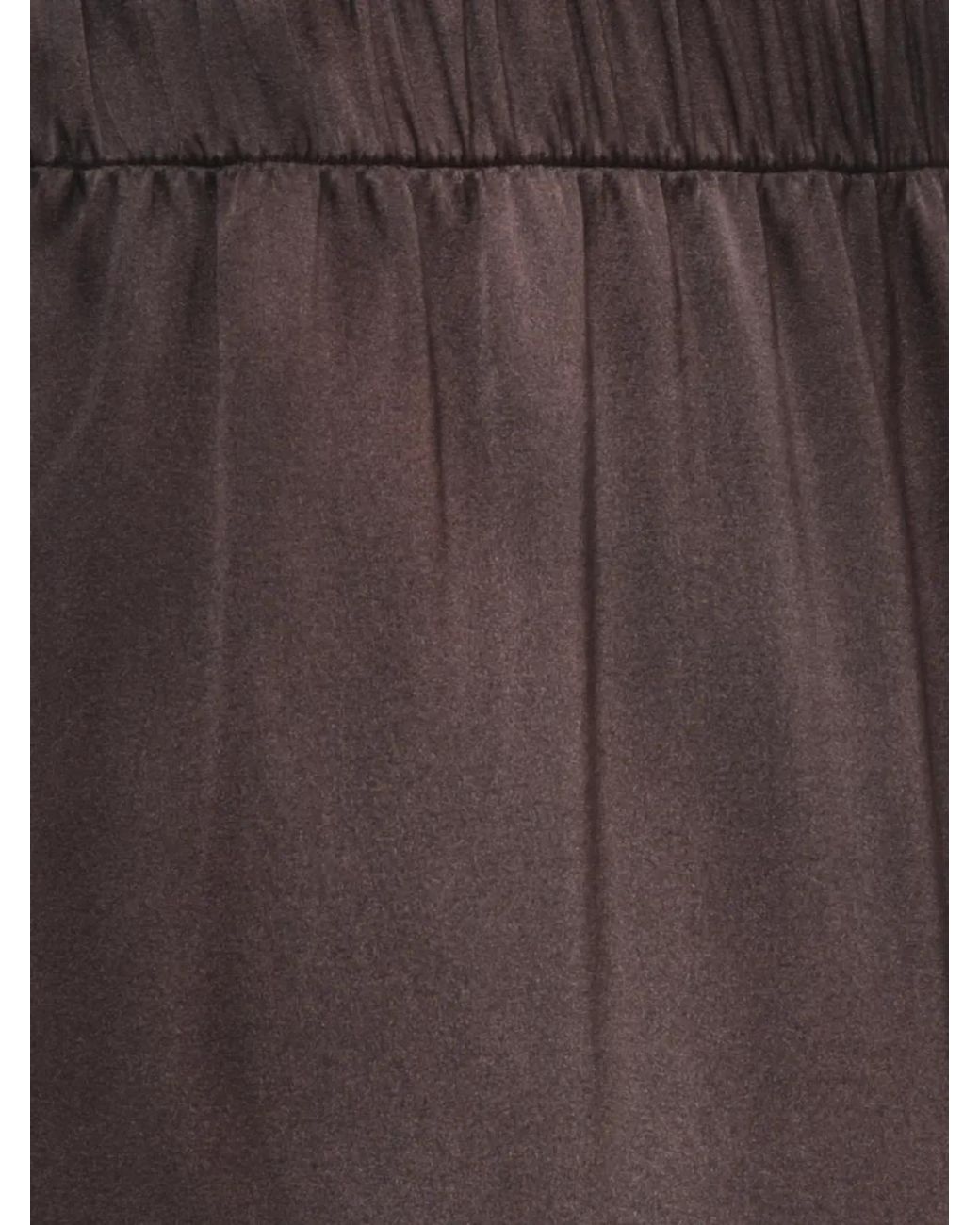 Avant Toi Brown Elastic-Waist Wide-Leg Trousers
