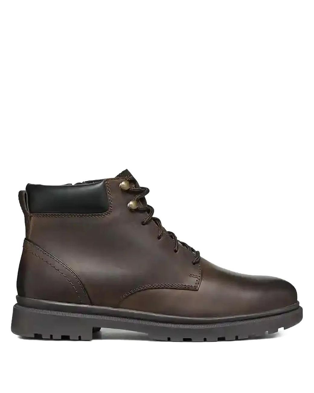 Geox Brown Lace-Up Fastening Boots for men