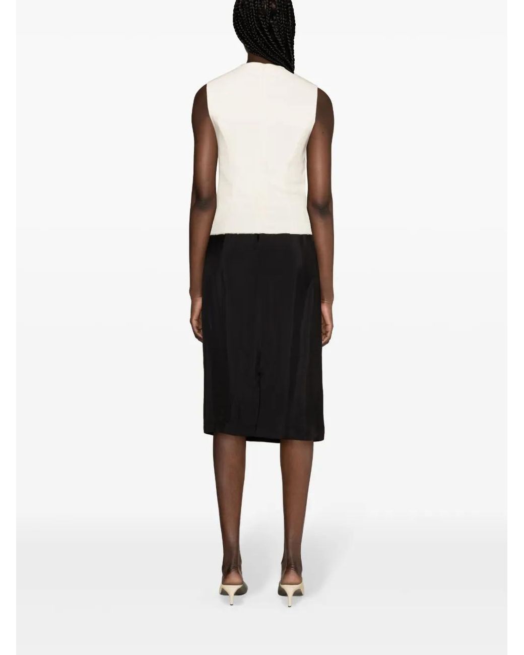 Fabiana Filippi Black Banana Straight Skirt