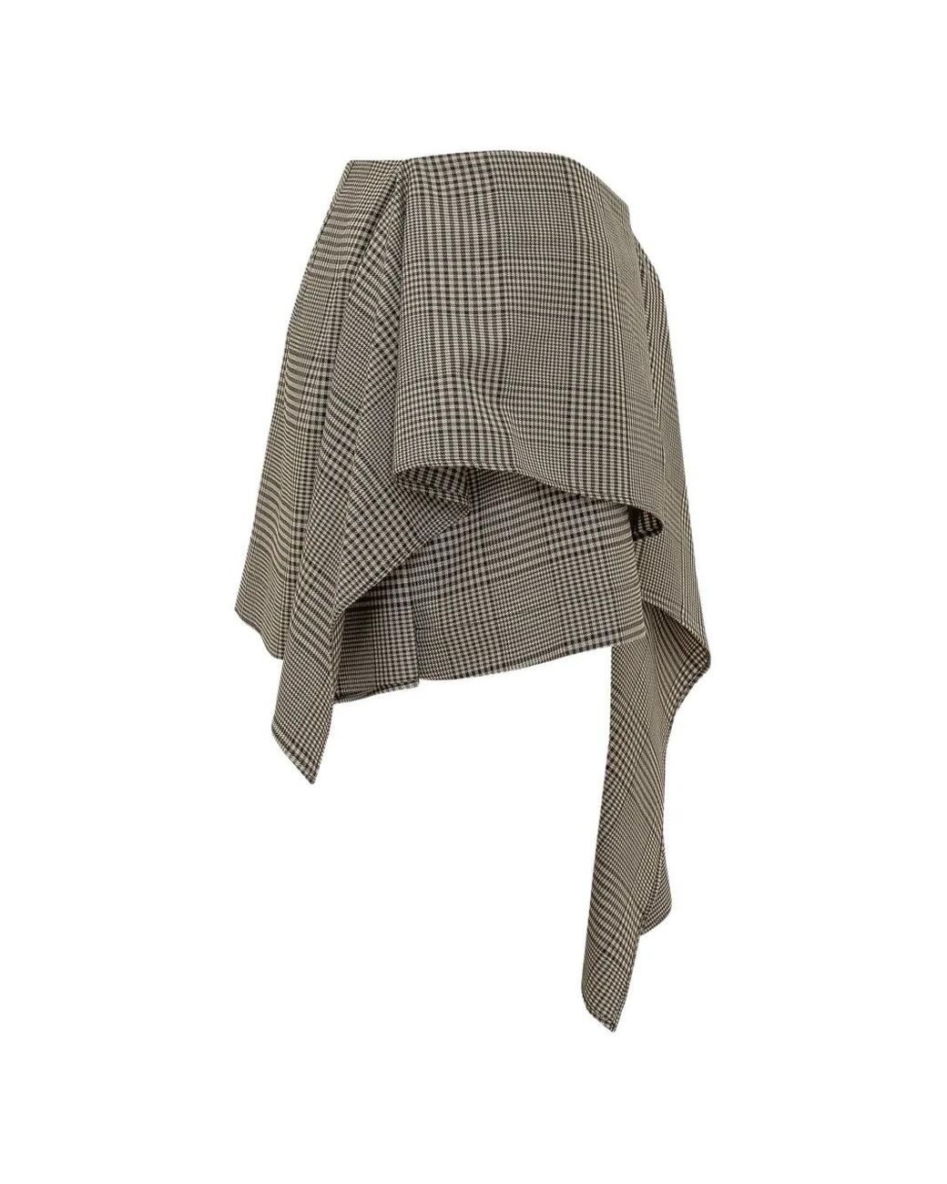 IRO Gray Jupe Drapée À Design Asymétrique