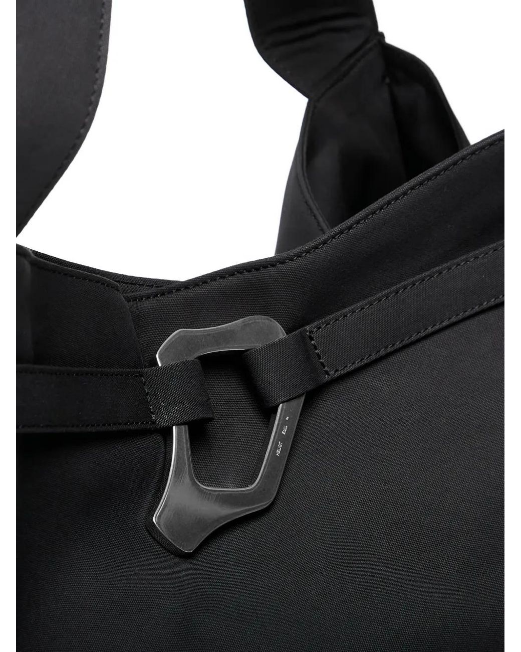 HELIOT EMIL Black Shagya Buckle Shoulder Bag