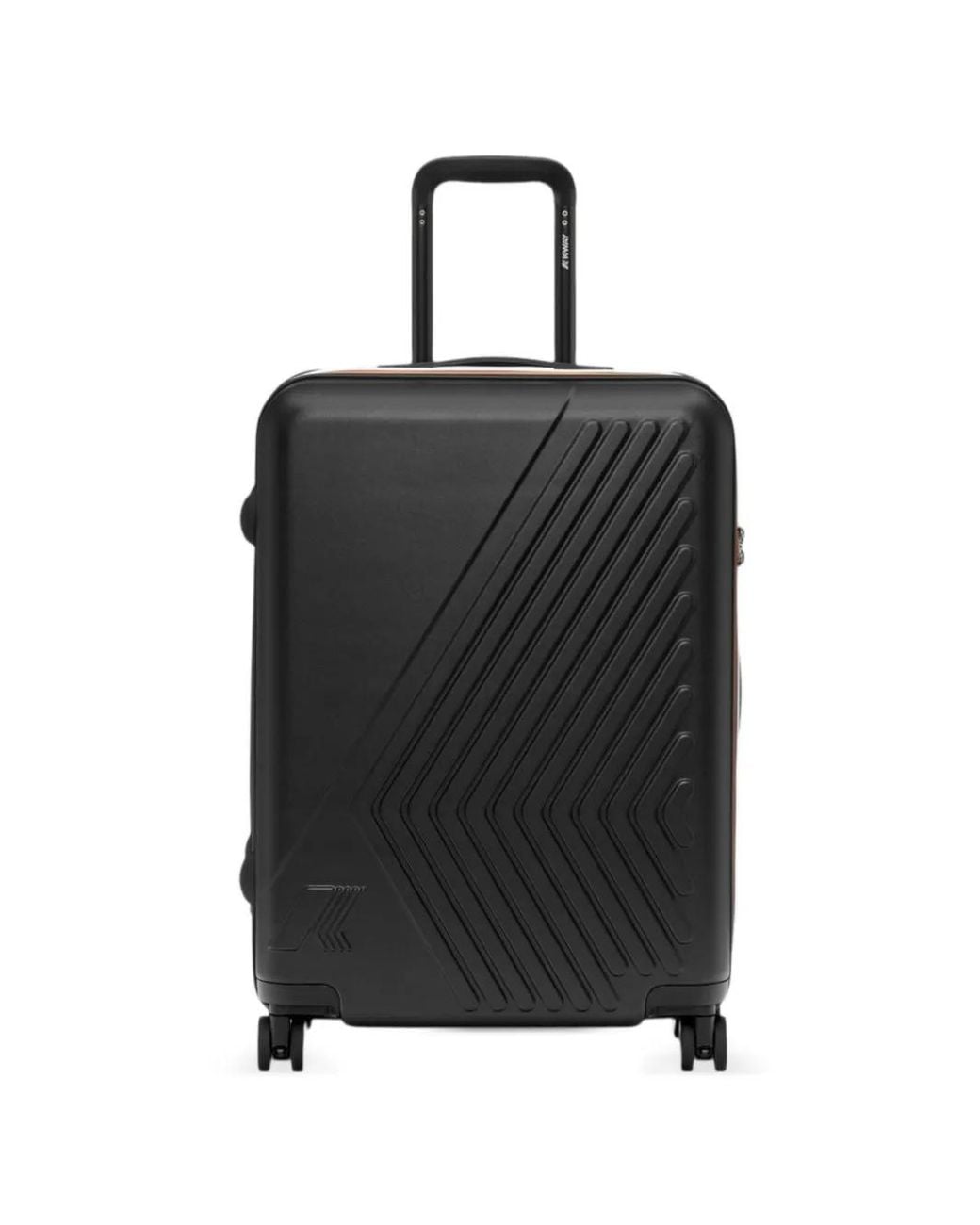K-Way Black Medium Eudoxieur Logo Luggage