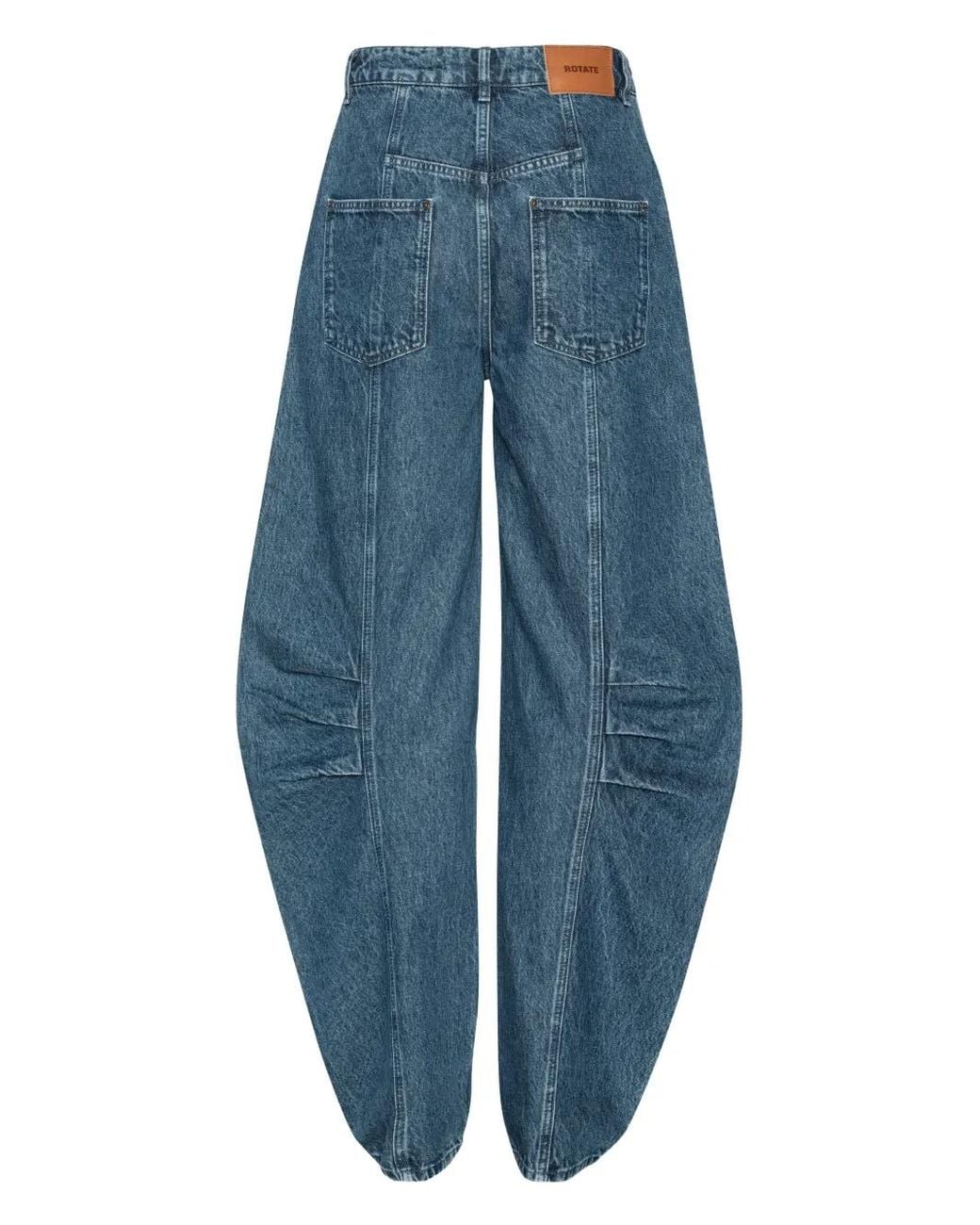 ROTATE BIRGER CHRISTENSEN Blue Denim Cargo Trousers