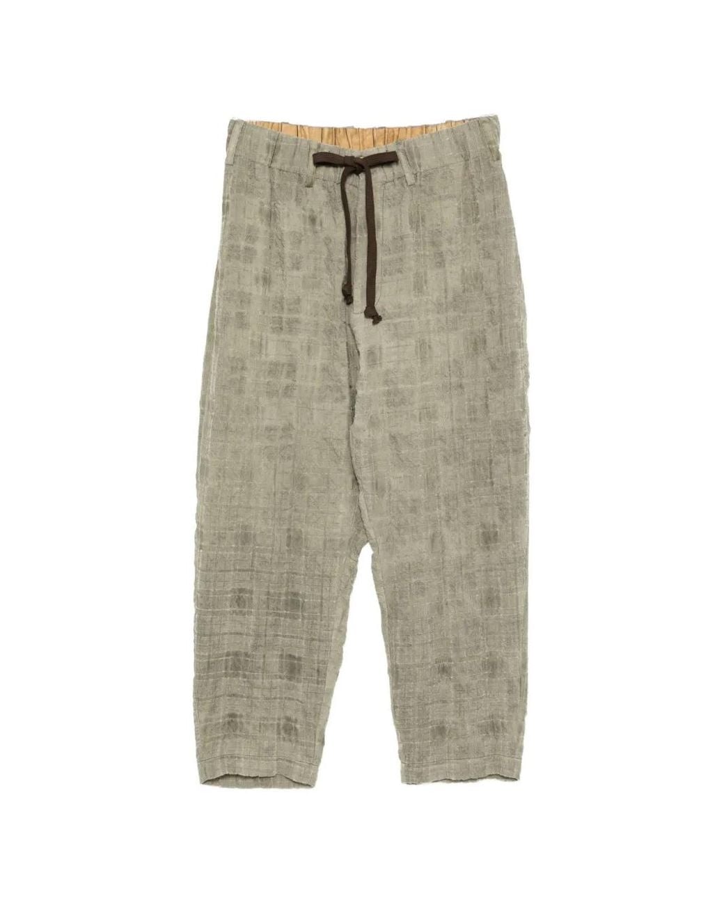 Uma Wang Multicolor Pyjama À Carreaux Et Lien De Resserrage
