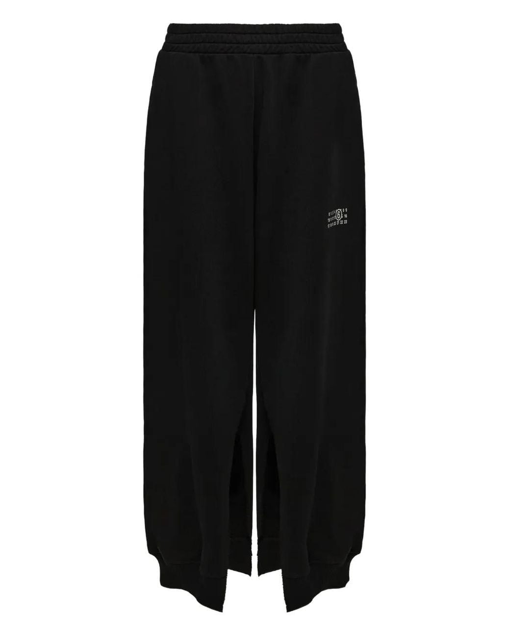 MM6 by Maison Margiela Black Cotton Sweatpants