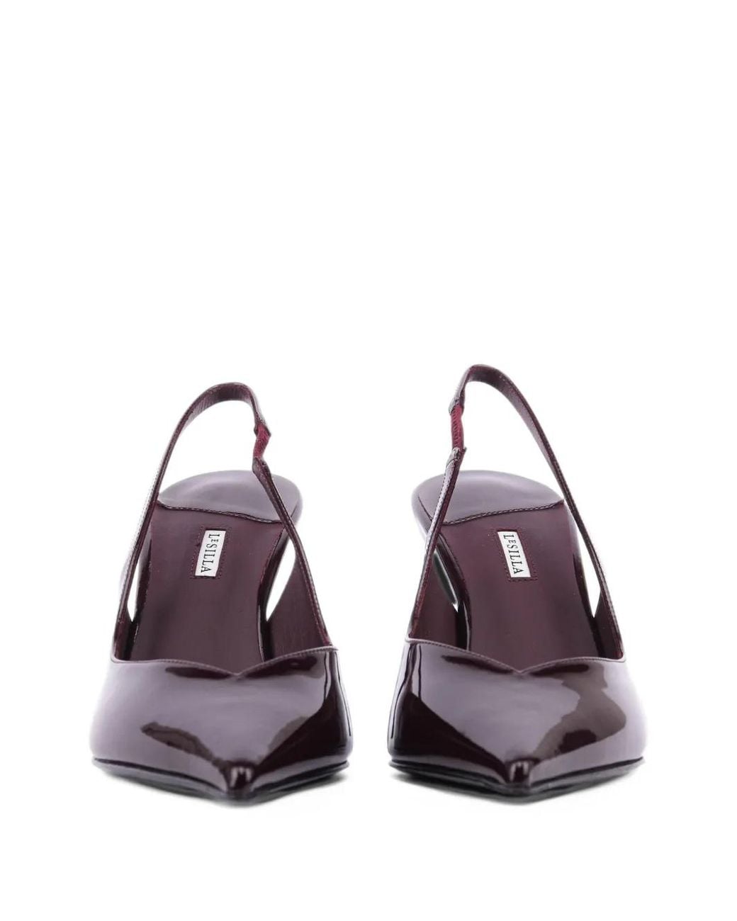 Le Silla Blue Vivienne Patent Leather Slingback Pumps