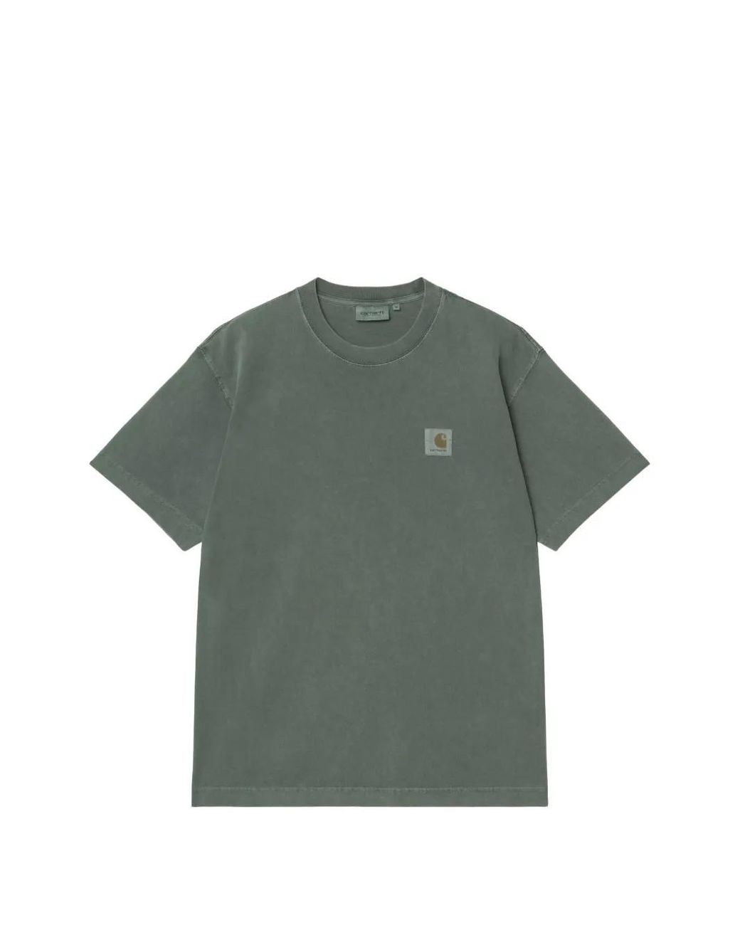 Carhartt Green Vista Logo-Patch Cotton T-Shirt for men