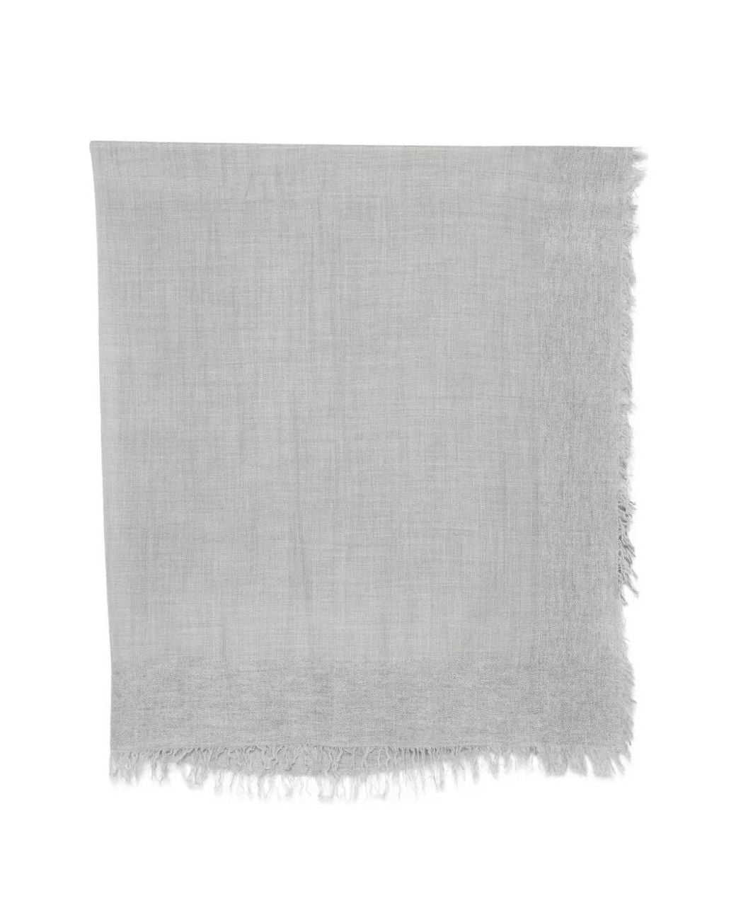Faliero Sarti Gray Frayed-Edge Scarf